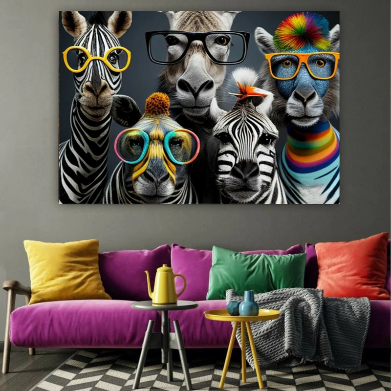 پوستر طرح انیمه مدل گورخرها کد FP103783