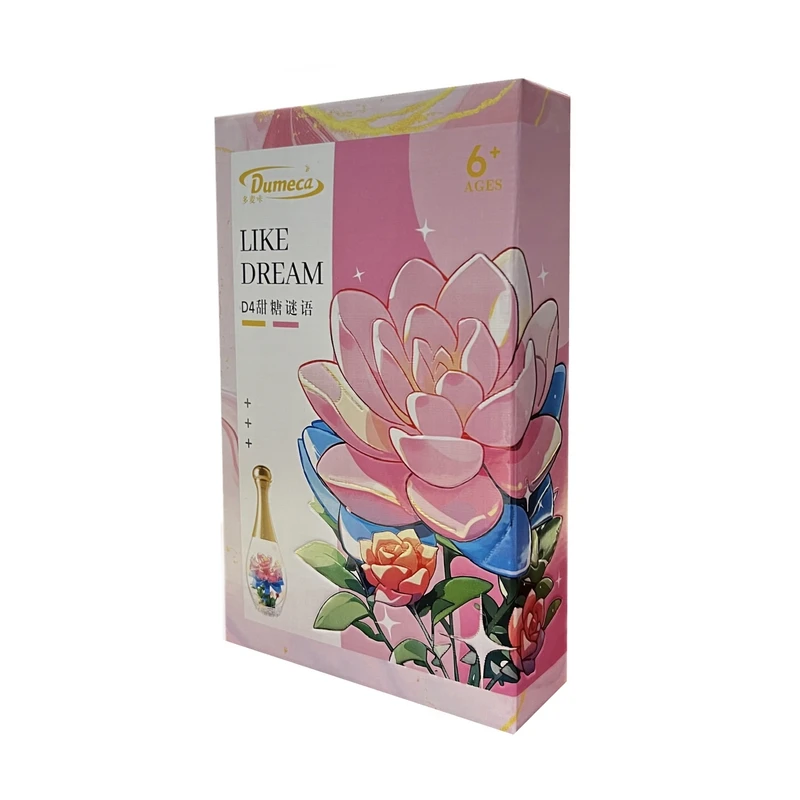 ساختنی 83 تکه دومیکا مدل گل طرح بطری چراغدار