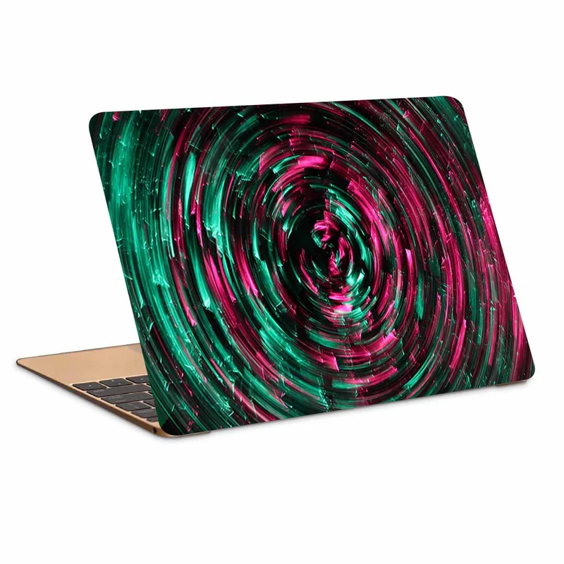 استیکر لپ تاپ طرح circles colorful arrows کد N-100 مناسب برای لپ تاپ 15.6 اینچ