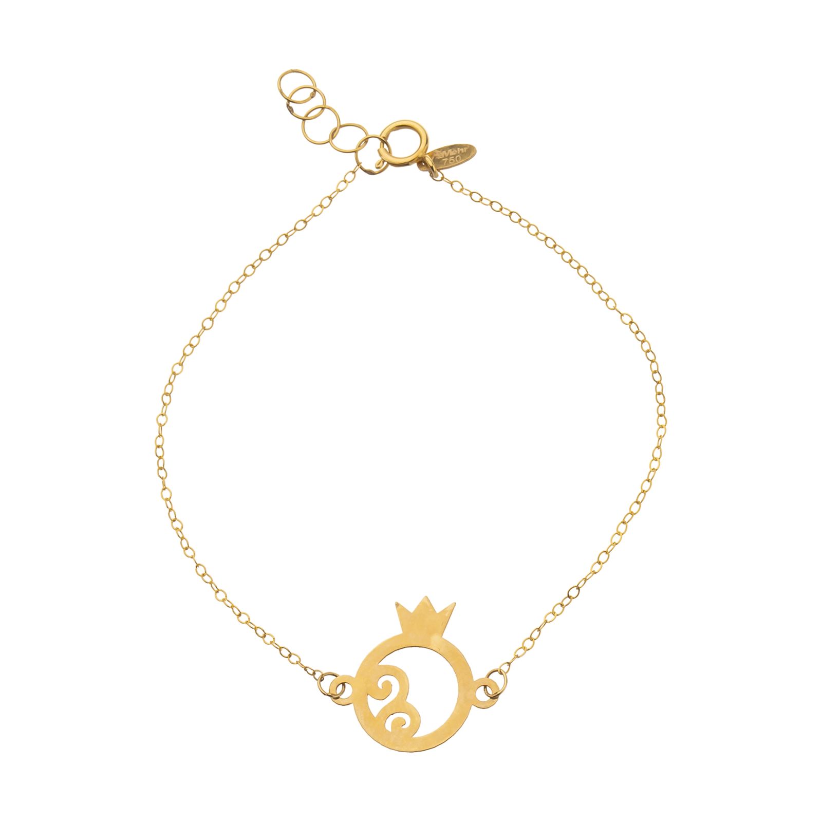 دستبند طلا 18 عیار زنانه مایا ماهک مدل MB0969 -  - 1