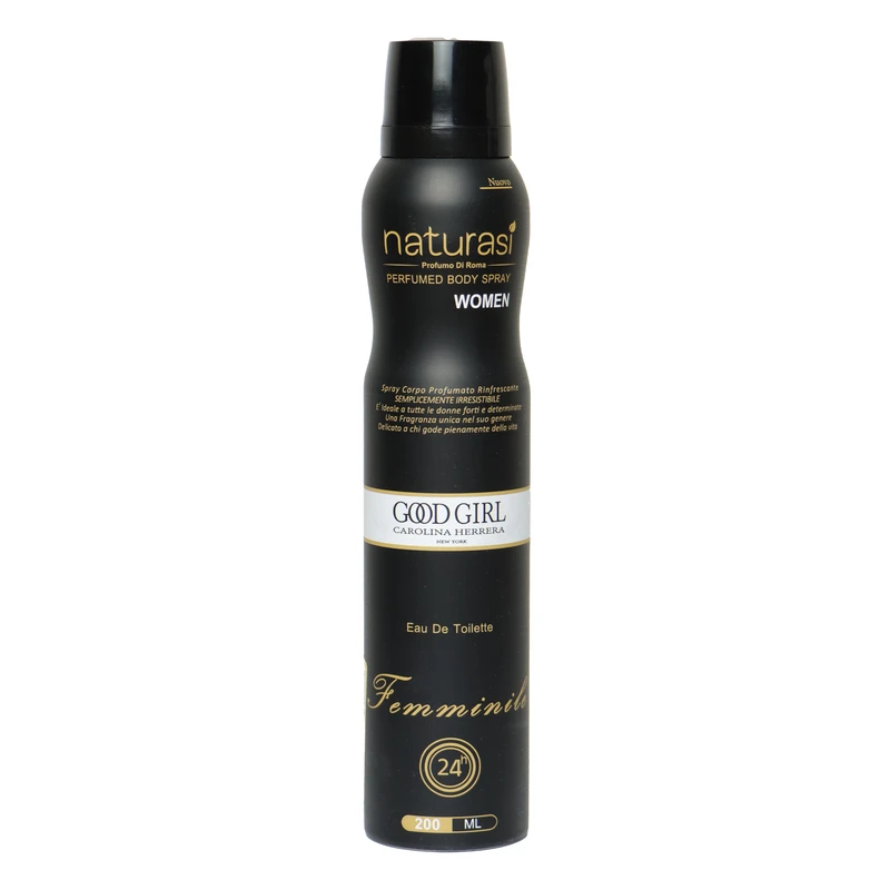 اسپری خوشبو کننده بدن زنانه ناتوراسی مدل Good girl حجم 200 میلی لیتر