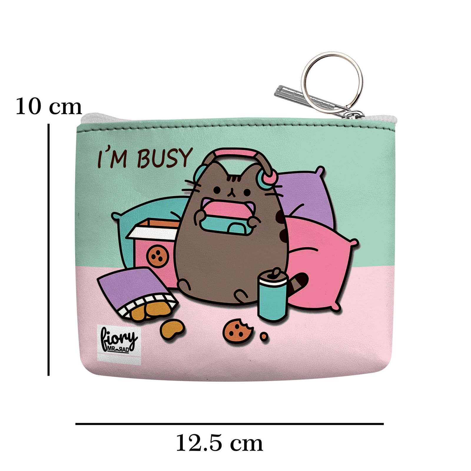 کیف پد بهداشتی فیوری مدل گربه کیوت فانتزی کد 2364 به همراه کیف پول - - 4