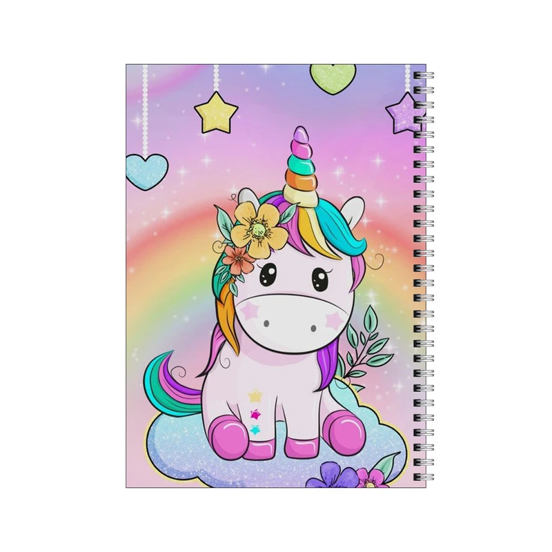 دفتر مشق 100 برگ بامبیلیپ طرح یونیکورن روی ابرها کد 1296481