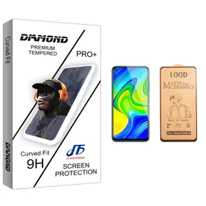 JF Diamond glass Ceramics Screen Protector For Xiaomi شیائومی Redmi Note 9