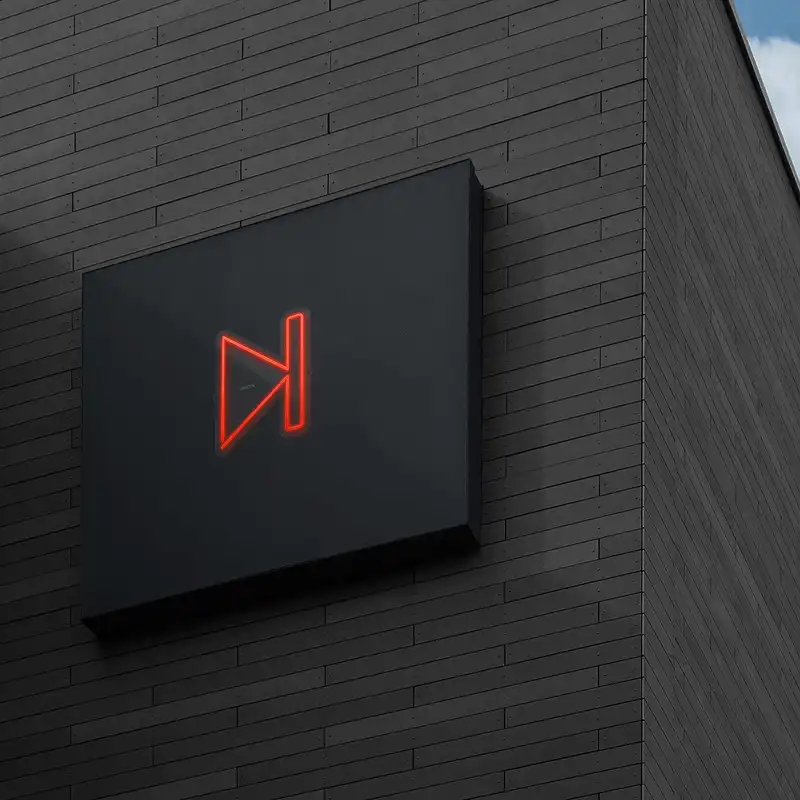 چراغ دیواری نئون دیزاین طرح Next_RD