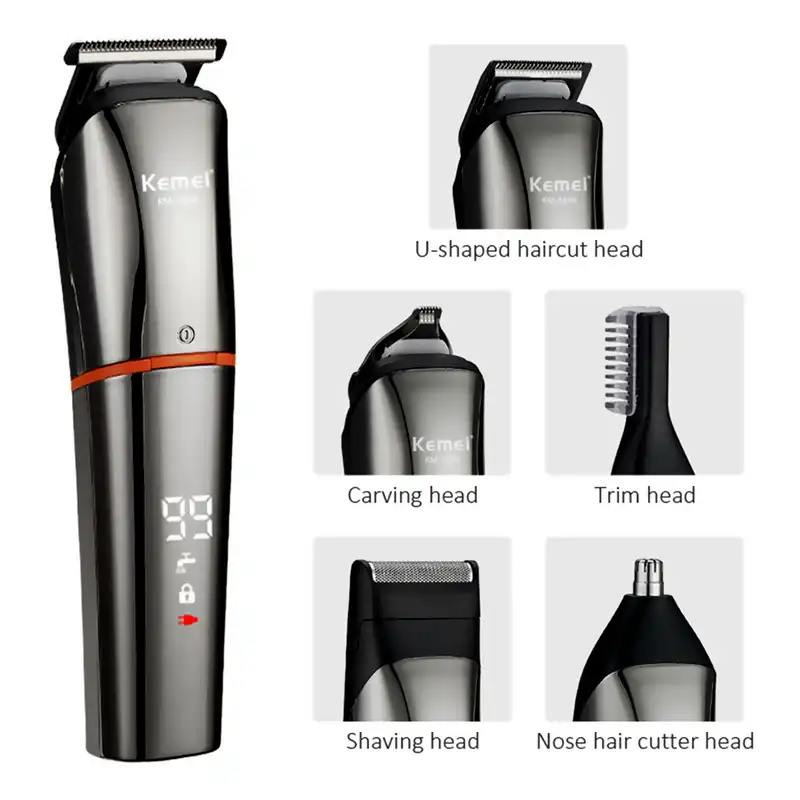 ست ماشین اصلاح موی سر و صورت کیمی مدل KM-5898