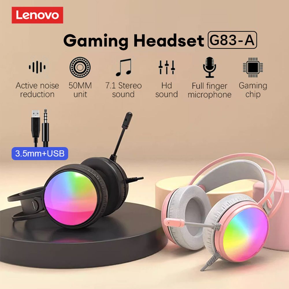 هدفون مخصوص بازی لنوو مدل ThinkPlus G83A -  - 3