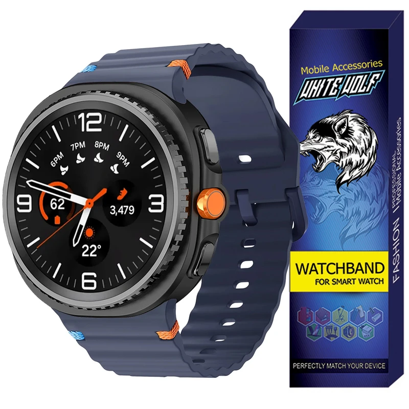 بند وایت ولف مدل W8-Silic مناسب برای ساعت هوشمند سامسونگ Galaxy Watch 8 Classic 46mm