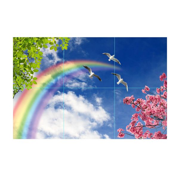 تایل سقفی آسمان مجازی مدل rainbow