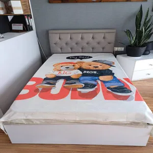  پتو مسافرتی مدل خرس مهربون سایز 205x150 سانتی متر