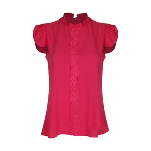 بلوز آستین کوتاه زنانه برنس مدل ژانتیا-88