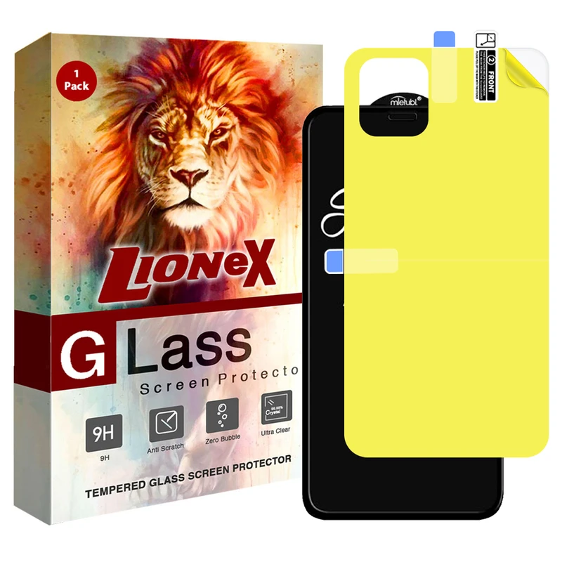 محافظ صفحه نمایش لایونکس مدل 2SN مناسب برای گوشی موبایل اپل iPhone 11 Pro Max به همراه محافظ پشت گوشی