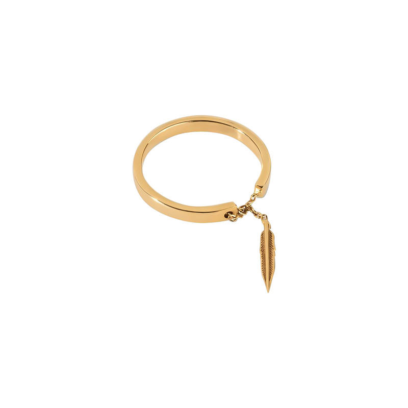 انگشتر طلا 18 عیار زنانه سنجاق مدل پر کد RZ323 سایز 52