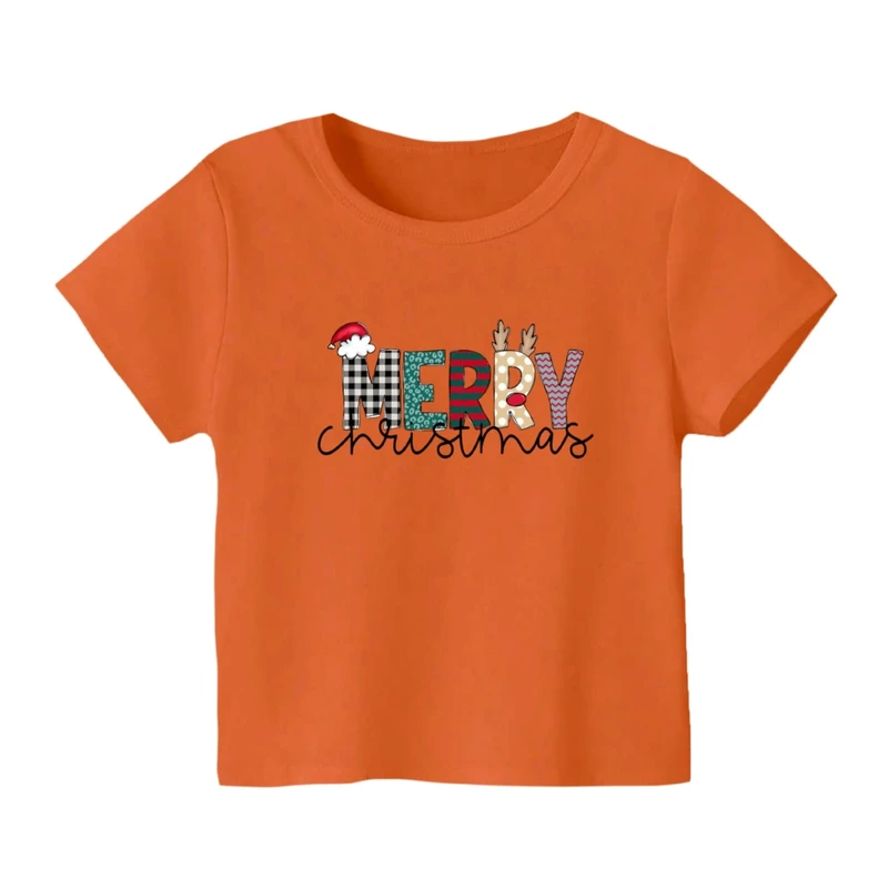 تی شرت آستین کوتاه بچگانه مدل نوشته کریسمس کد 27