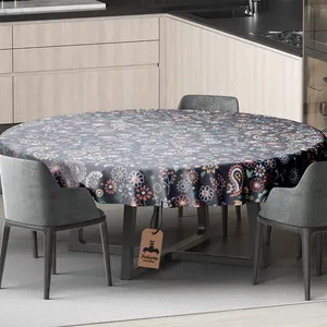 رومیزی برند رومیزی باز طرح دایره مدل بته جقه کد11047