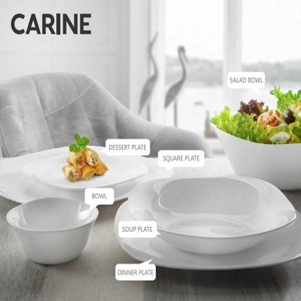 سرویس غذاخوری 26 پارچه گلدن اوپال مدل کارین ساده