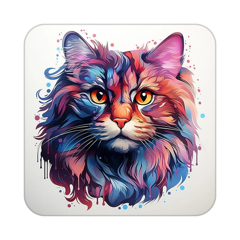 زیر لیوانی کاکتی طرح حیوانات رنگی مدل mp26532