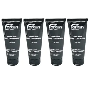 ماسک صورت فاربن مدل ذغال فعال حجم 75 میلی لیتر مجموعه چهار عددی