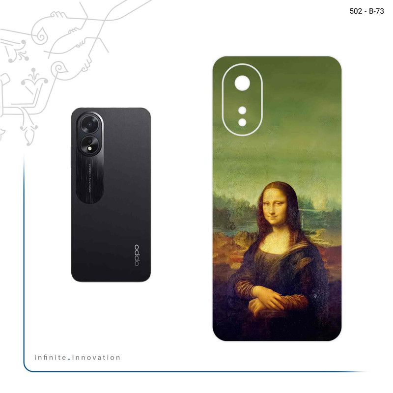 برچسب پوششی ماهوت مدل Mona Lisa of da Vinci مناسب برای گوشی موبایل اپو A38