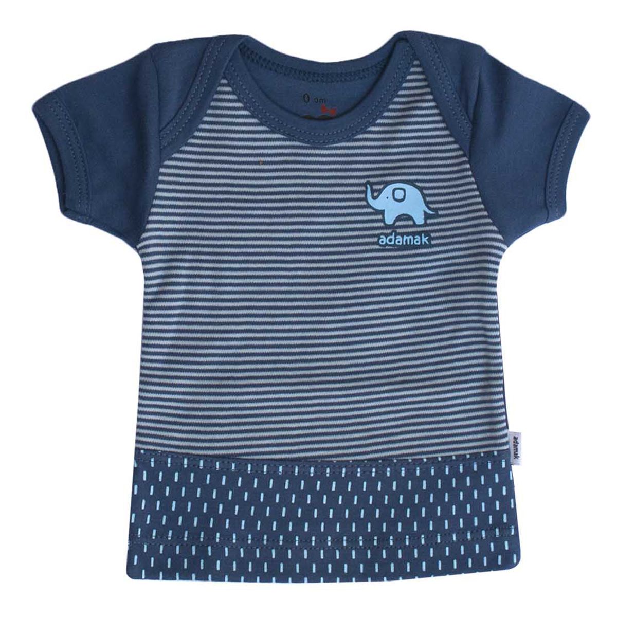  تی شرت آستین کوتاه نوزادی آدمک طرح فیل کد 01 -  - 1