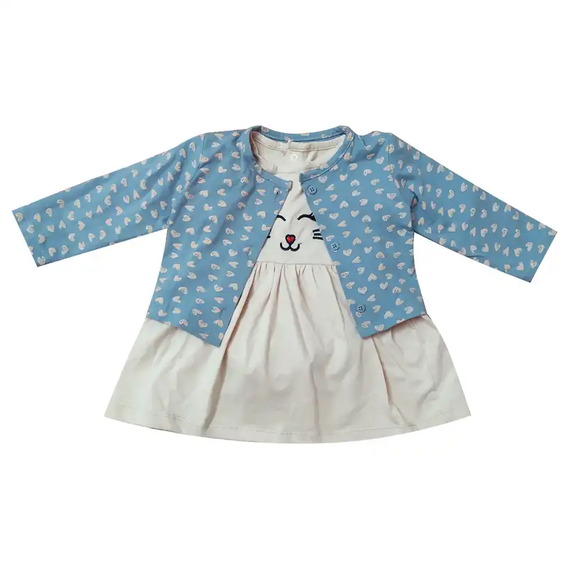 ست تی شرت و پیراهن نوزادی پیتایا مدل crm1