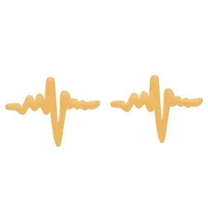 گوشواره طلا 18 عیار زنانه باراد زر مدل نبض کد BZ05