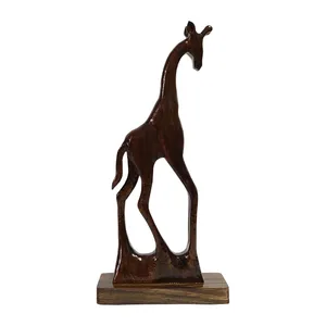 مجسمه چوبی طرح زرافه مدل 40127