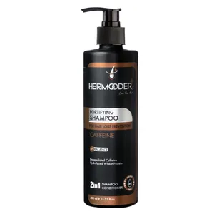 شامپو ضد ریزش مو هرمودر مدل COFFEIN مناسب برای مو چرب و معمولی حجم 400 میلی لیتر