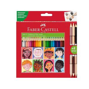 مداد رنگی 27 رنگ فابر کاستل مدل Triangular Pencil کد 83094
