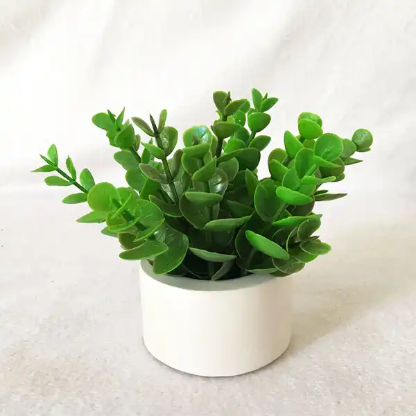 گلدان به همراه گل مصنوعی مدل شمشاد کد 634