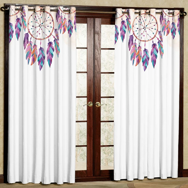 پرده چاپی مدل مخمل پانچی کد 1 سایز 280x140 سانتی متر
