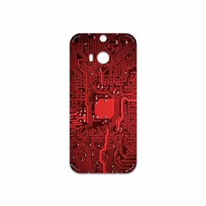 MAHOOT Red Printed Circuit Board Cover Sticker for HTC One M8