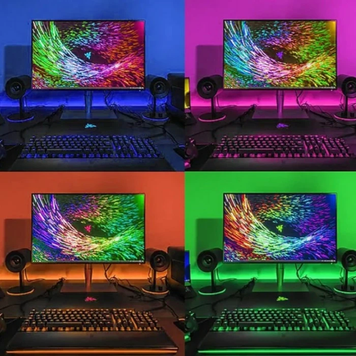 ریسه ال ای دی دریم لایت مدل RGB 5050 طول 5 متر عکس شماره 10