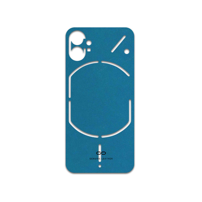 برچسب پوششی ماهوت مدل Blue-Leather مناسب برای گوشی موبایل ناتینگ Phone 1