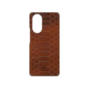 MAHOOT Brown-Snake-Leather Cover Sticker for Honor 50