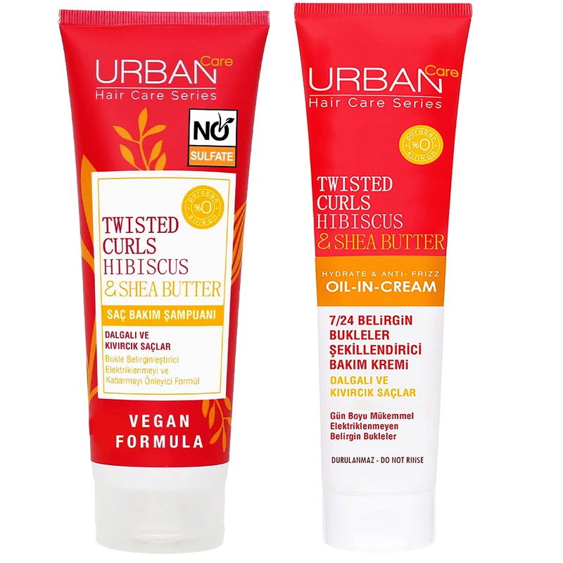 شامپو مو اربن کر مدل Curls حجم 250 میلی لیتر به همراه کرم مو اربن کر مدل Curls