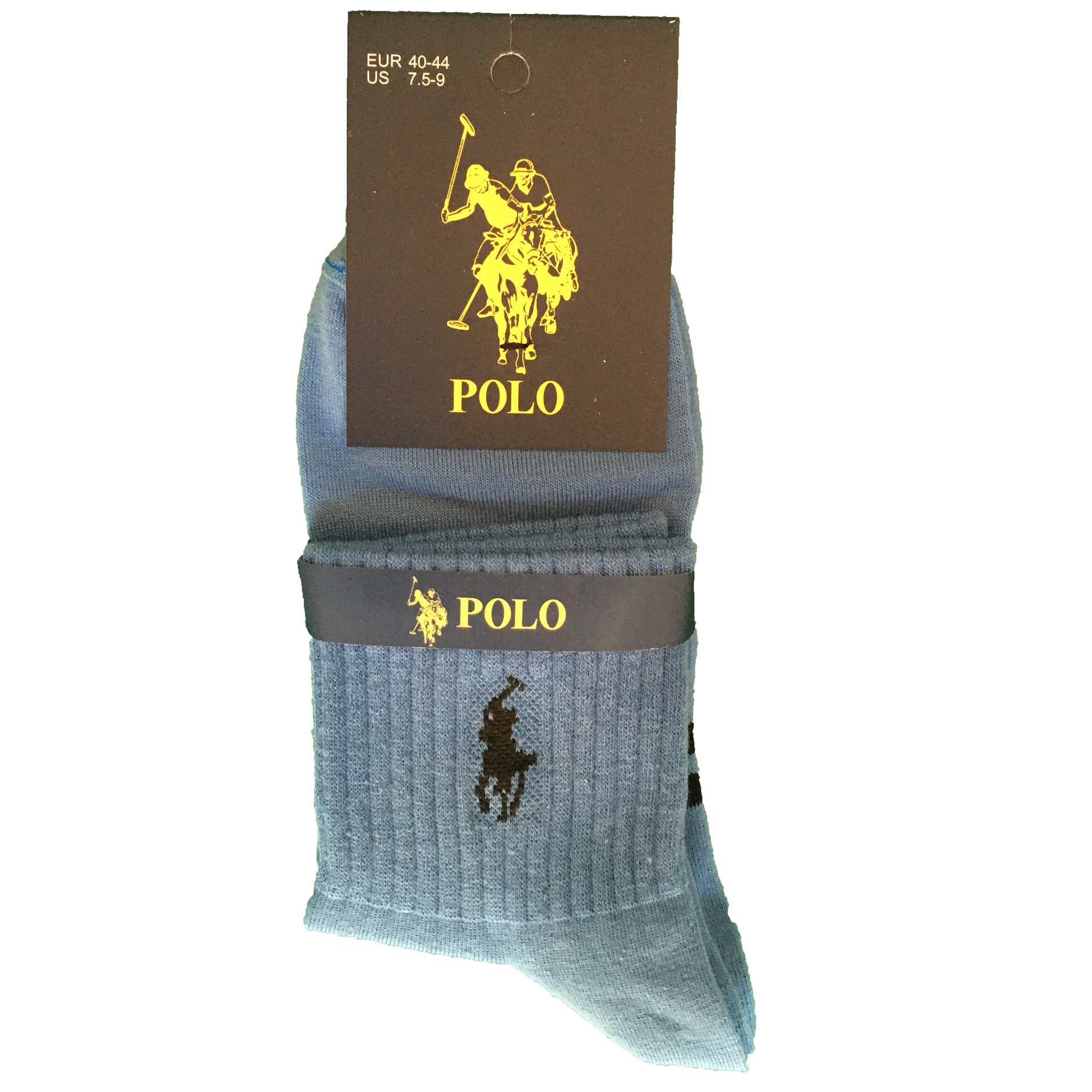 جوراب ورزشی مردانه مدل نیم ساق کد PL-AB-RO رنگ آبی روشن