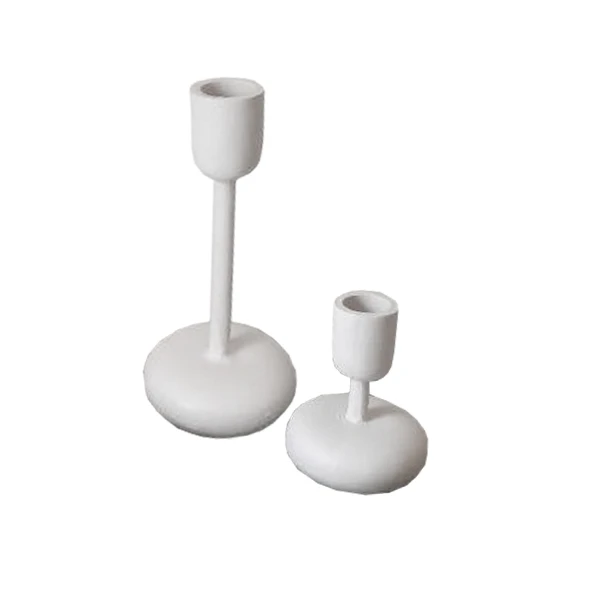 شمعدان مدل کف گرد مدرن مینیمال مناسب برای شمع مخروطی مجموعه 2 عددی