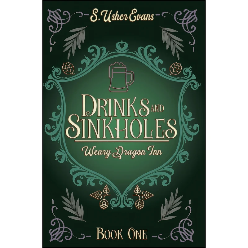 کتاب Drinks and Sinkholes اثر S. Usher Evans انتشارات Suns Golden Ray Publishing, LLC