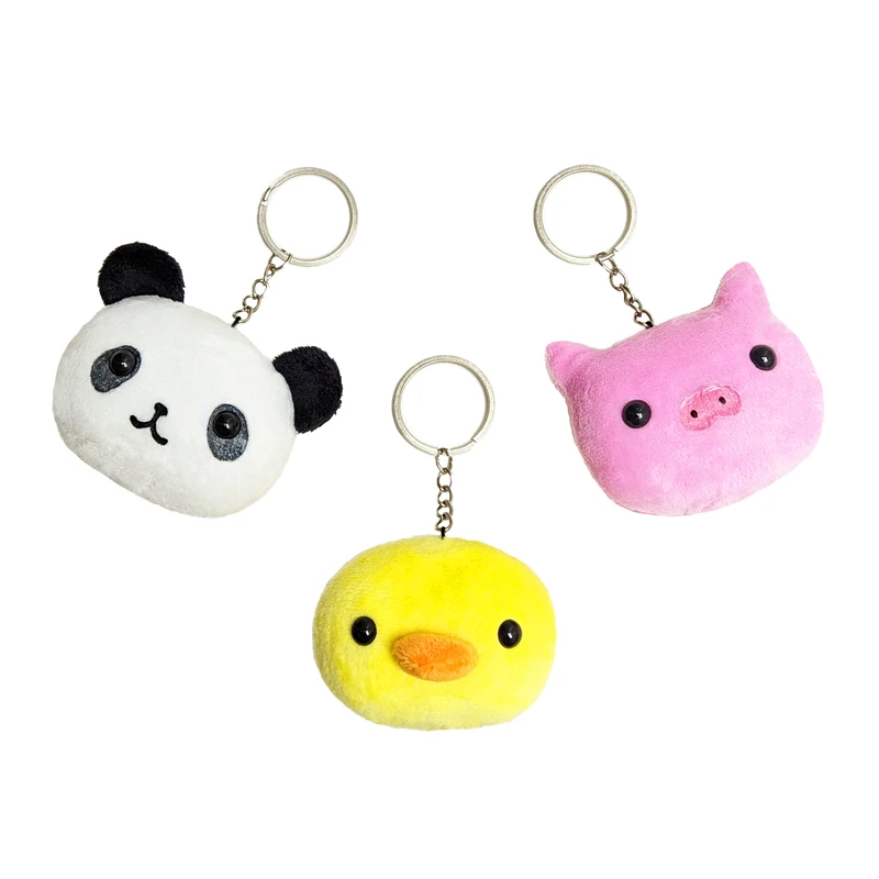 جاکلیدی مدل پاندا و جوجه و خوک بسته 3 عددی