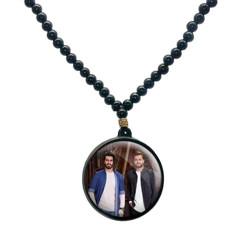 گردنبند پرمانه طرح ماکان بند کد pmd.8618 مدل دو طرفه