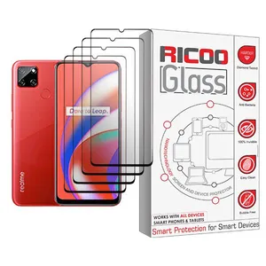 Ricoo Ricoo Glass MIX004 Screen Protector For Realme C12 Pack Of 4