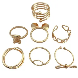 انگشتر زنانه مدل R4165 مجموعه 7 عددی