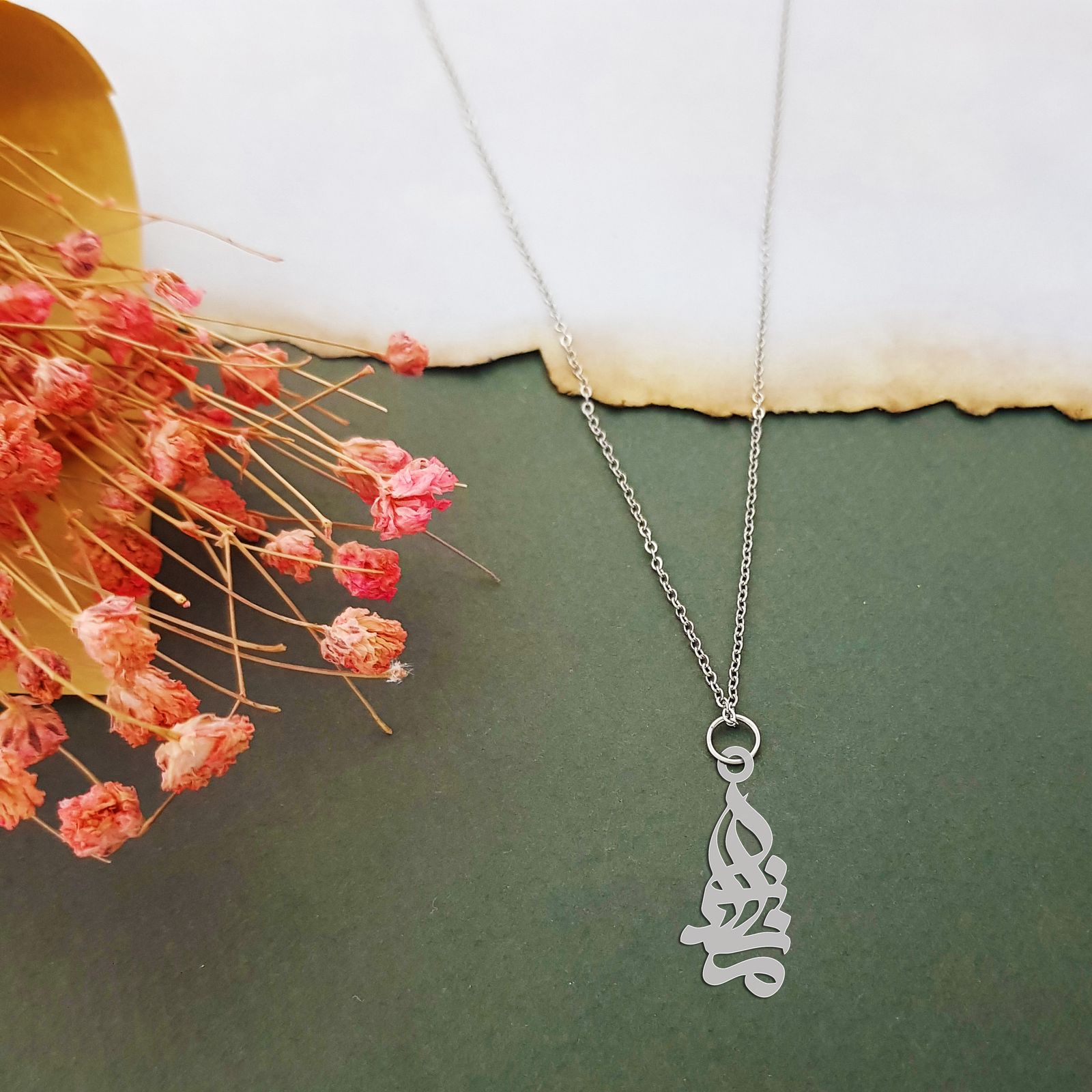 گردنبند نقره زنانه ترمه ۱ مدل ماندانا کد ma 736 -  - 3