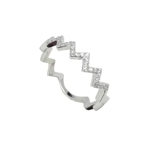 انگشتر نقره زنانه مدل مینیمال  کد 10083