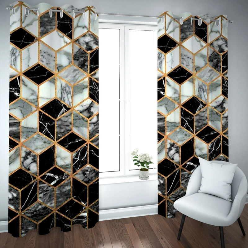 پرده مدل چاپی هازان سایز 300×150 سانتی متر 