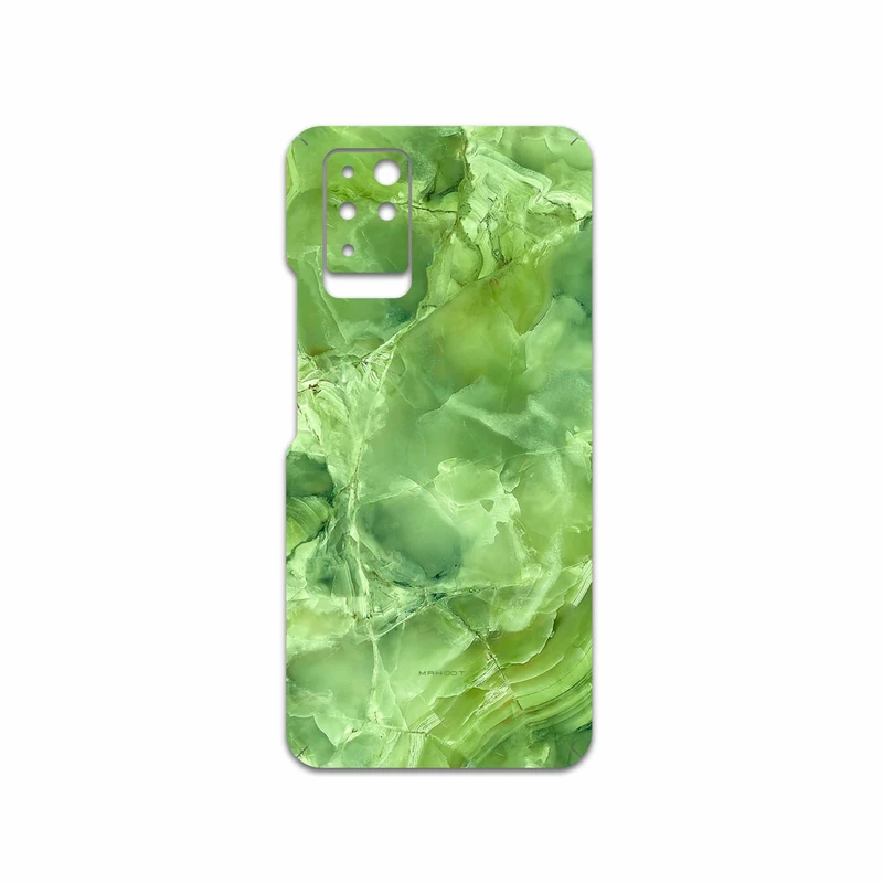 برچسب پوششی ماهوت مدل Green-Crystal-Marble مناسب برای گوشی موبایل اینفینیکس Note 10