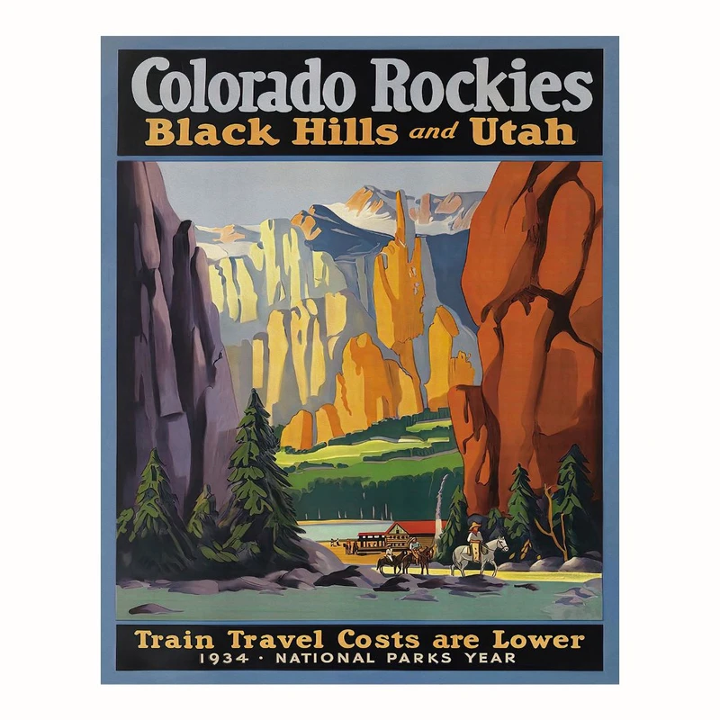 پوستر مدل تپه های سیاه سنگی کلرادو