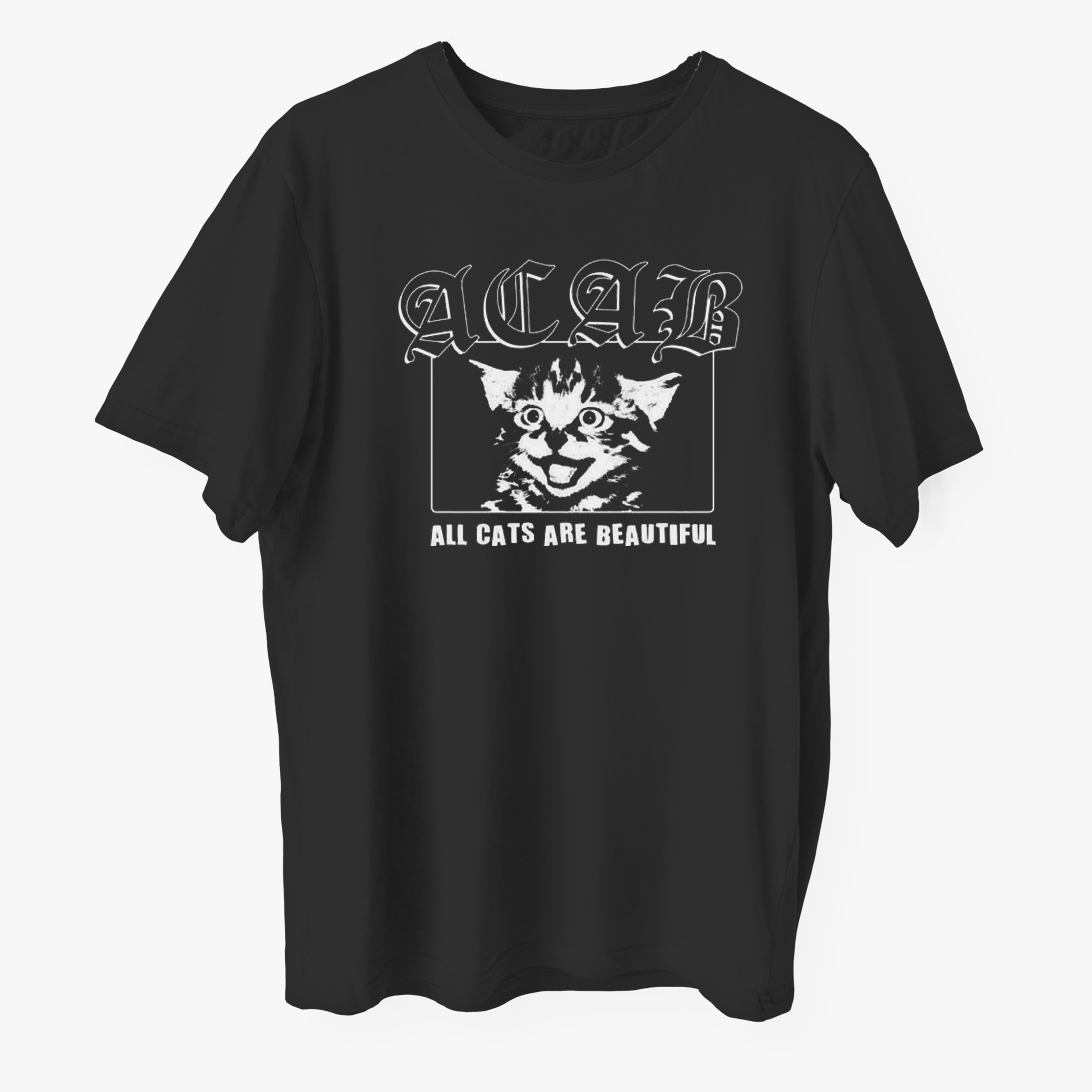تی شرت آستین کوتاه پسرانه مدل گربه متالیکا z067