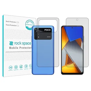 Rockspace transparent screen protector HyGEL model suitable for Xiaomi Poco M4 Pro 5G mobile phone with back protector